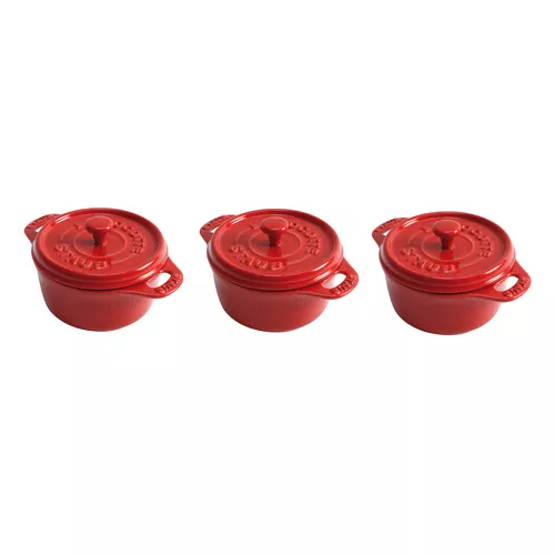 Staub Stoneware Mini Cocottes, Set of 3