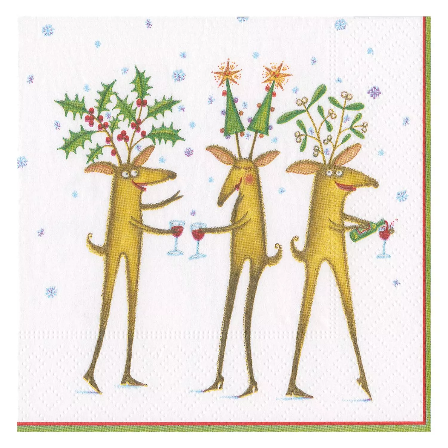 Reindeer Cheers Cocktail Napkins, Set of 20