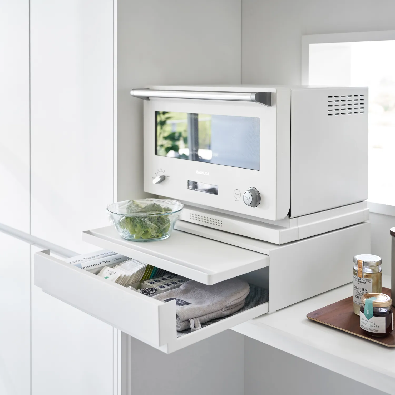 Yamazaki Countertop Drawers with Pull-Out Shelves
