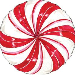 Boston International Peppermint Die-Cut Napkins, Set of 12