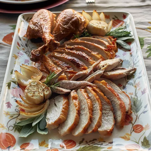 Roast Turkey with Mushroom Stuffing