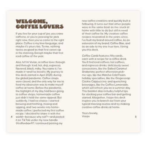  Coffee Cards: 50 Recipes for a Better Brew 