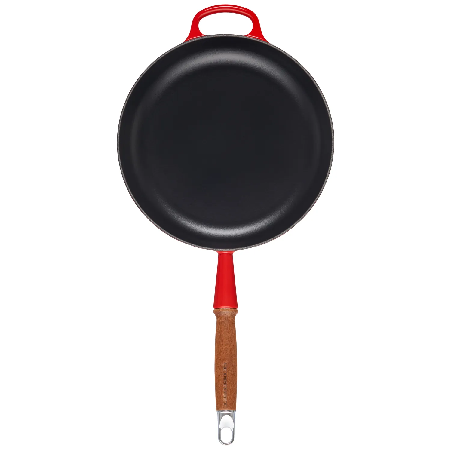 Le Creuset Enameled Cast Iron Alpine Wood Handled Skillet, 10.25"