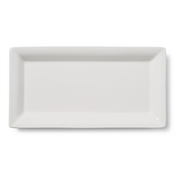 Sur La Table White Rectangular Platter, 17.75"