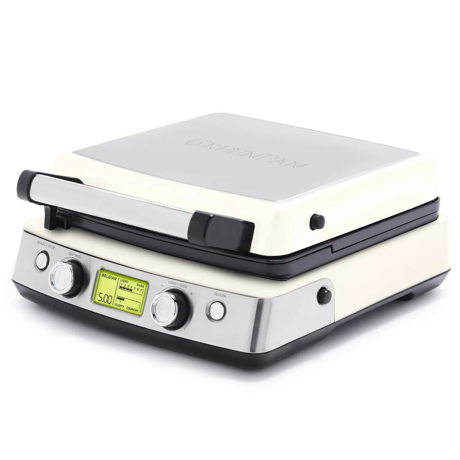 GreenPan Elite Ceramic Nonstick 4-Square Waffle Maker