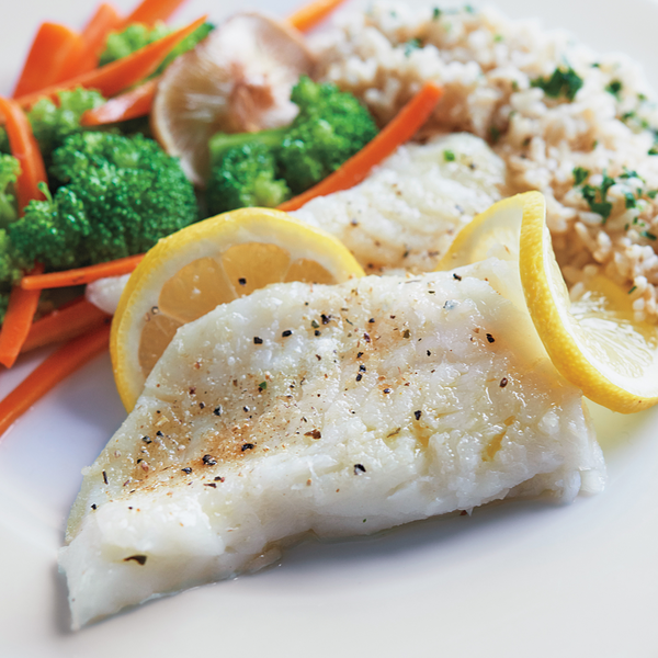 Steamed White Fish with Vegetables