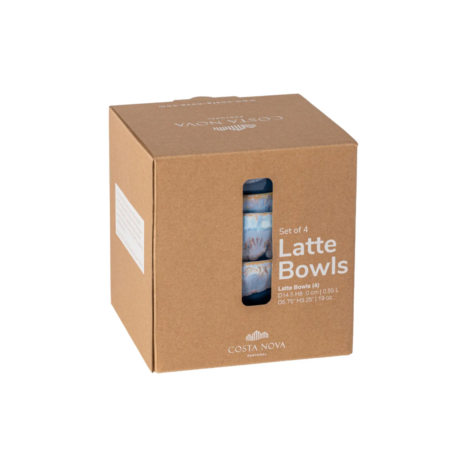 Costa Nova Brisa Latte Bowls, Set of 4