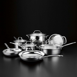 Cuisinart Chef&#8217;s Classic Stainless Steel 11-Piece Cookware Set