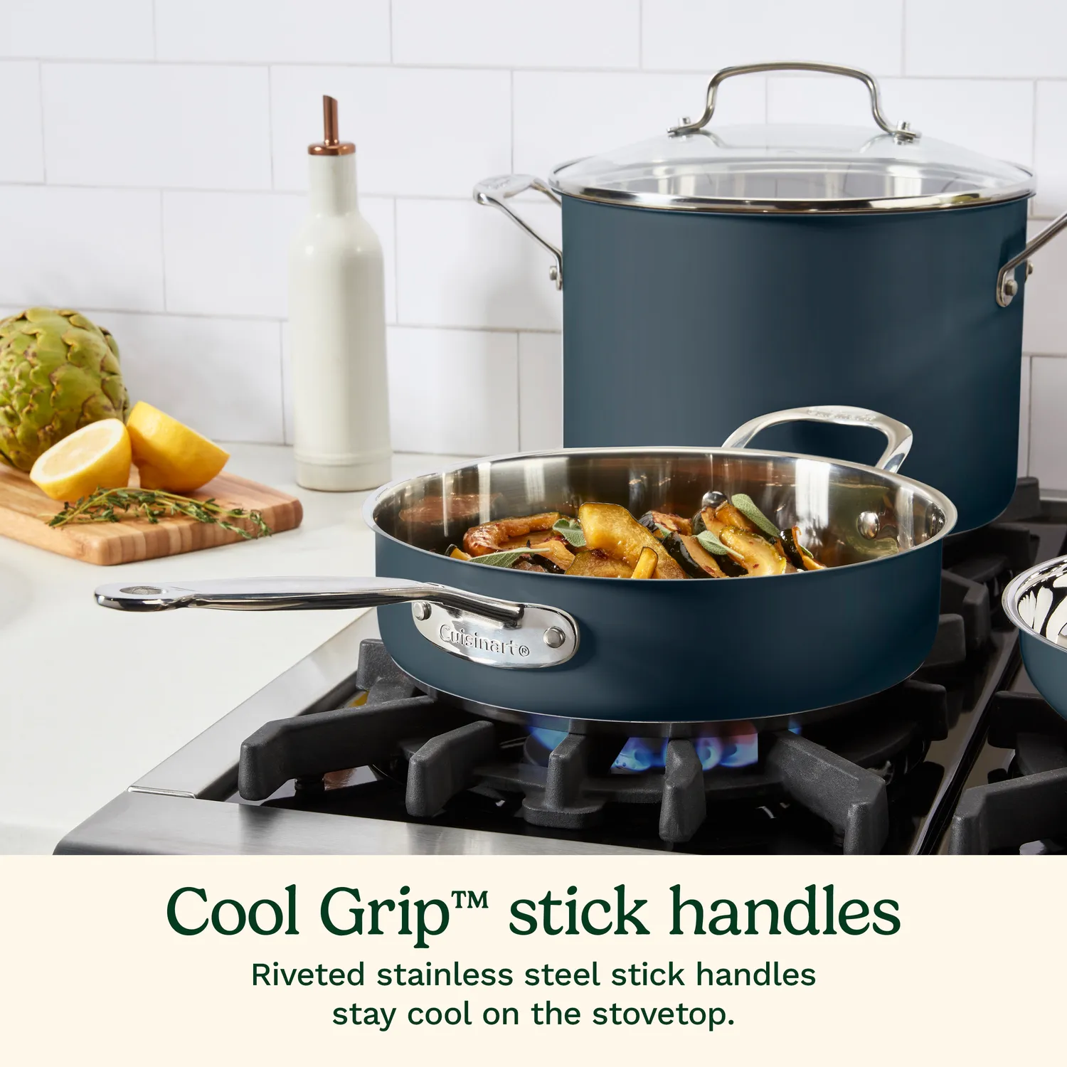 Cuisinart Chef's Classic Color Stainless Steel 11-Piece Cookware Set