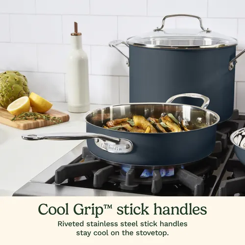 Cuisinart Chef's Classic Color Stainless Steel 11-Piece Cookware Set
