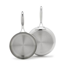 GreenPan Valencia Pro 3-Ply Stainless Steel Skillet Set, 10" & 12" Best Pans Ever