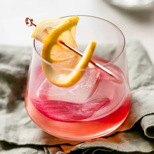 Rhubarb Whiskey Sour