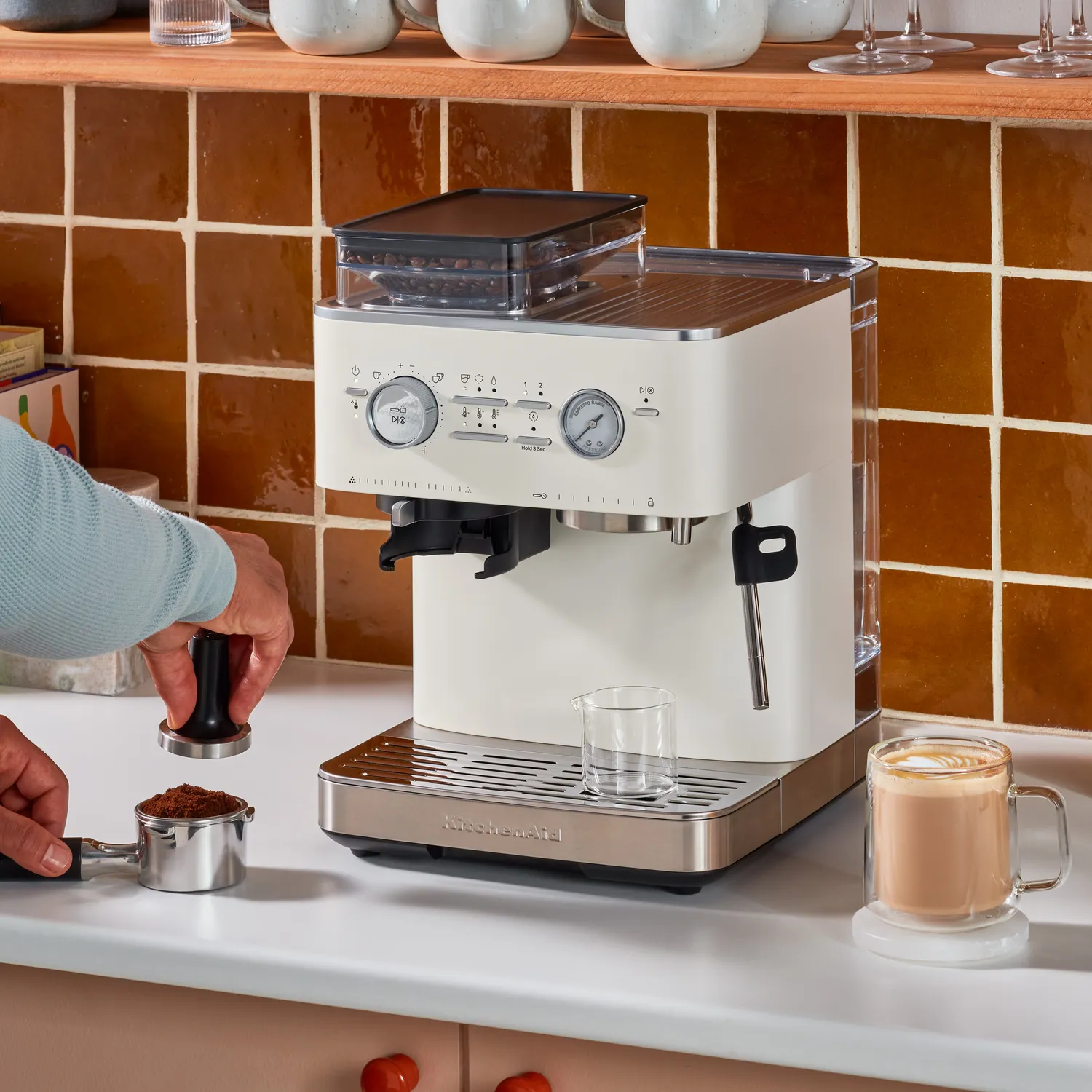 KitchenAid Semi Auto Espresso Machine with Burr Grinder