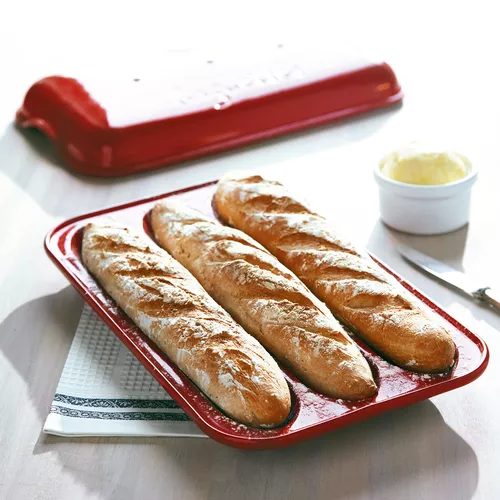 Emile Henry Baguette Baker, Burgundy
