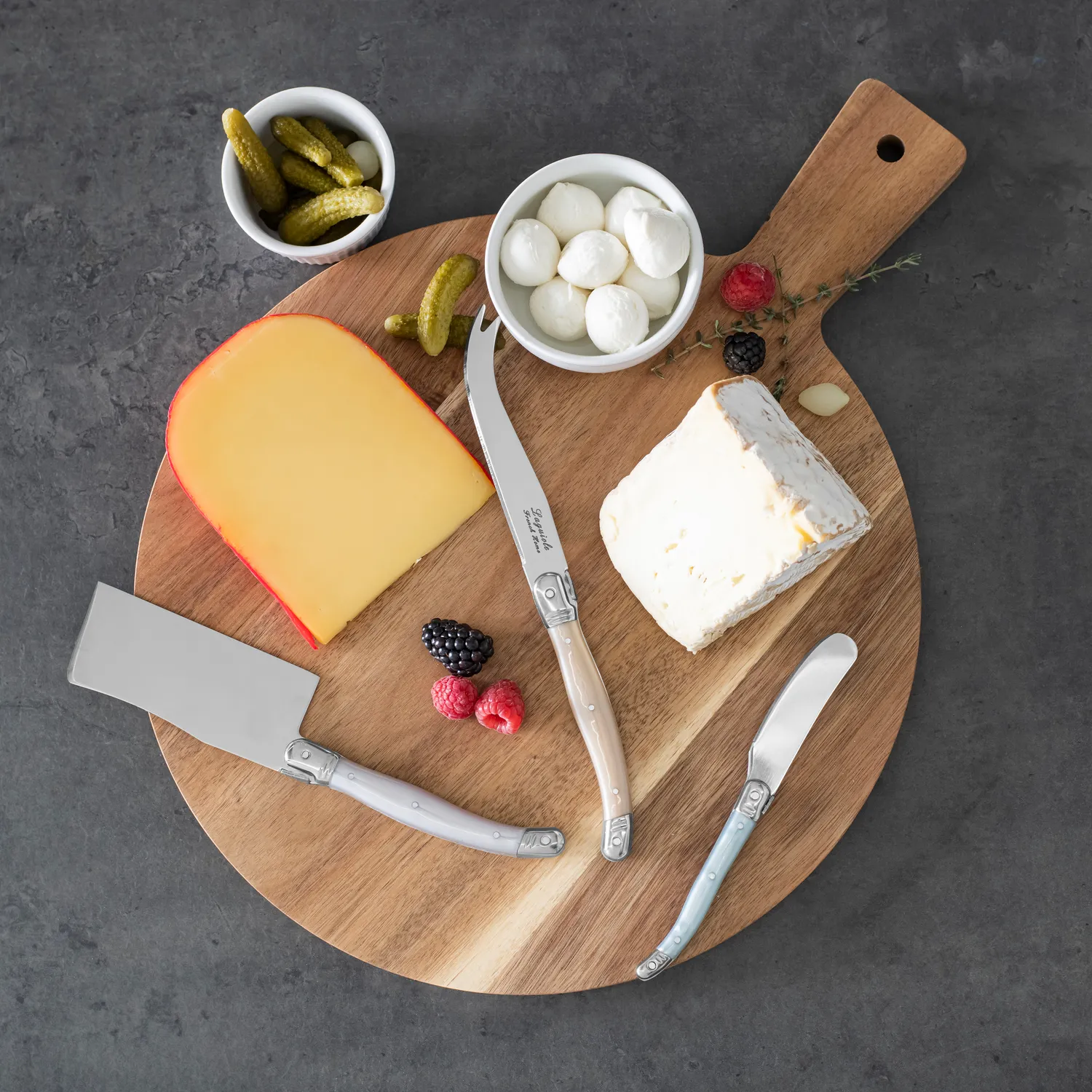 French Home 3-Piece Laguiole Cheese Knife Set