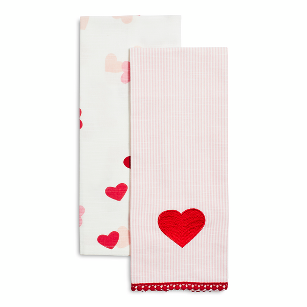 Valentine&#8217;s Day Towels, Set of 2