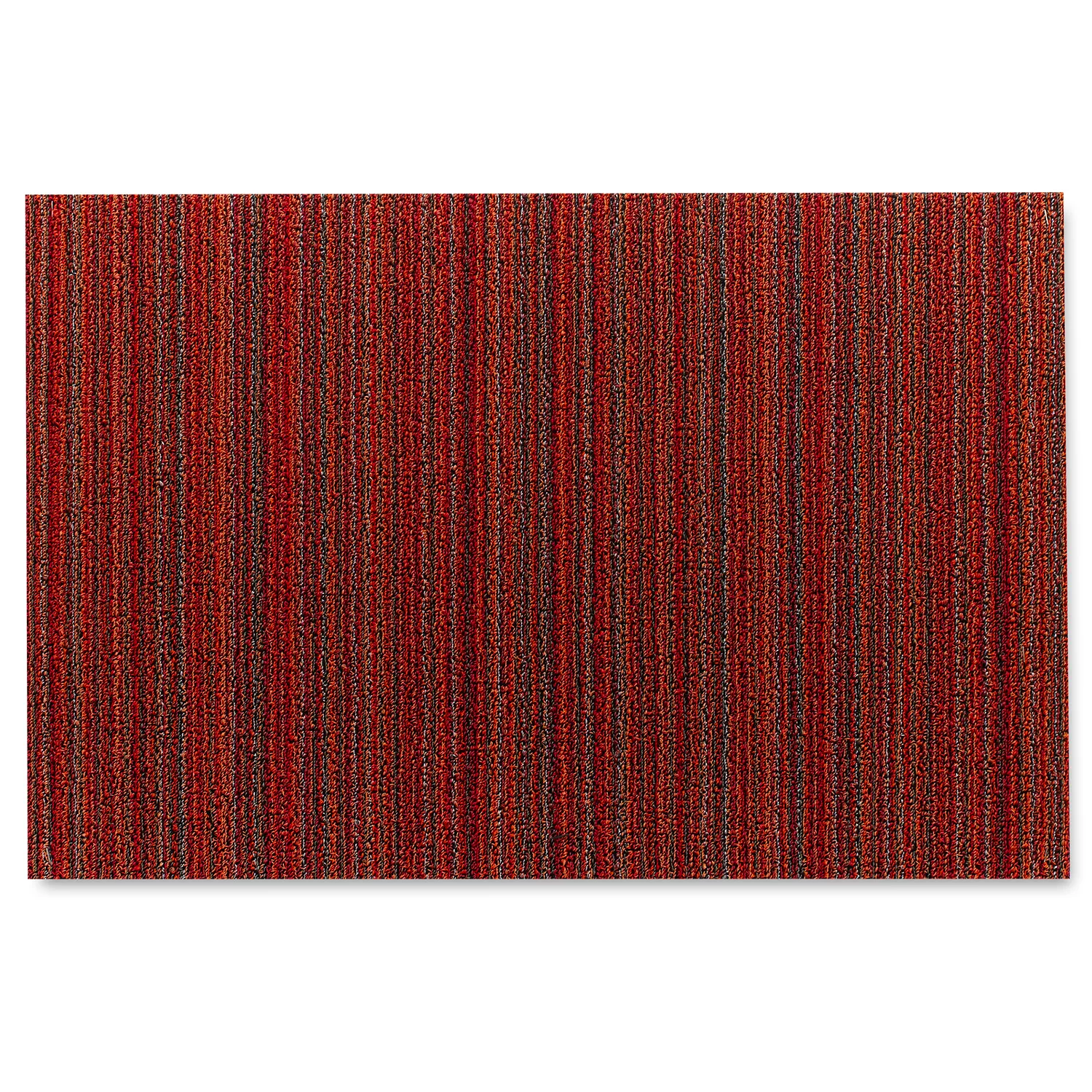Chilewich Skinny Stripe Shag Mat, Orange