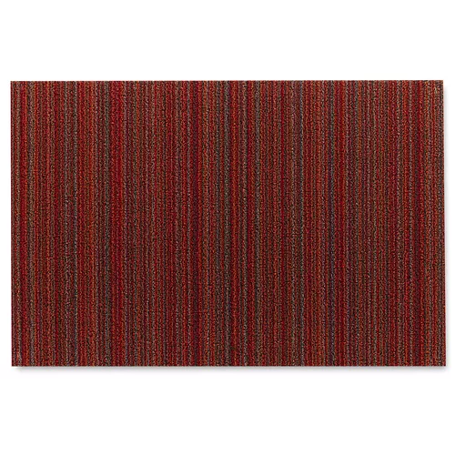 Chilewich Skinny Stripe Shag Mat, Orange