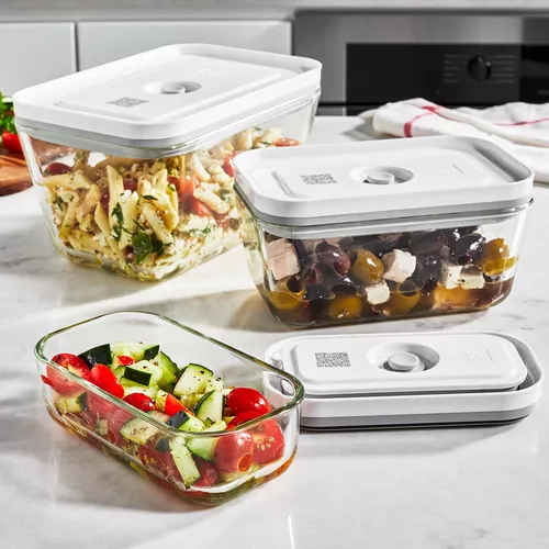 Zwilling Fresh & Save Tall Glass Vacuum Containers, Set of 3