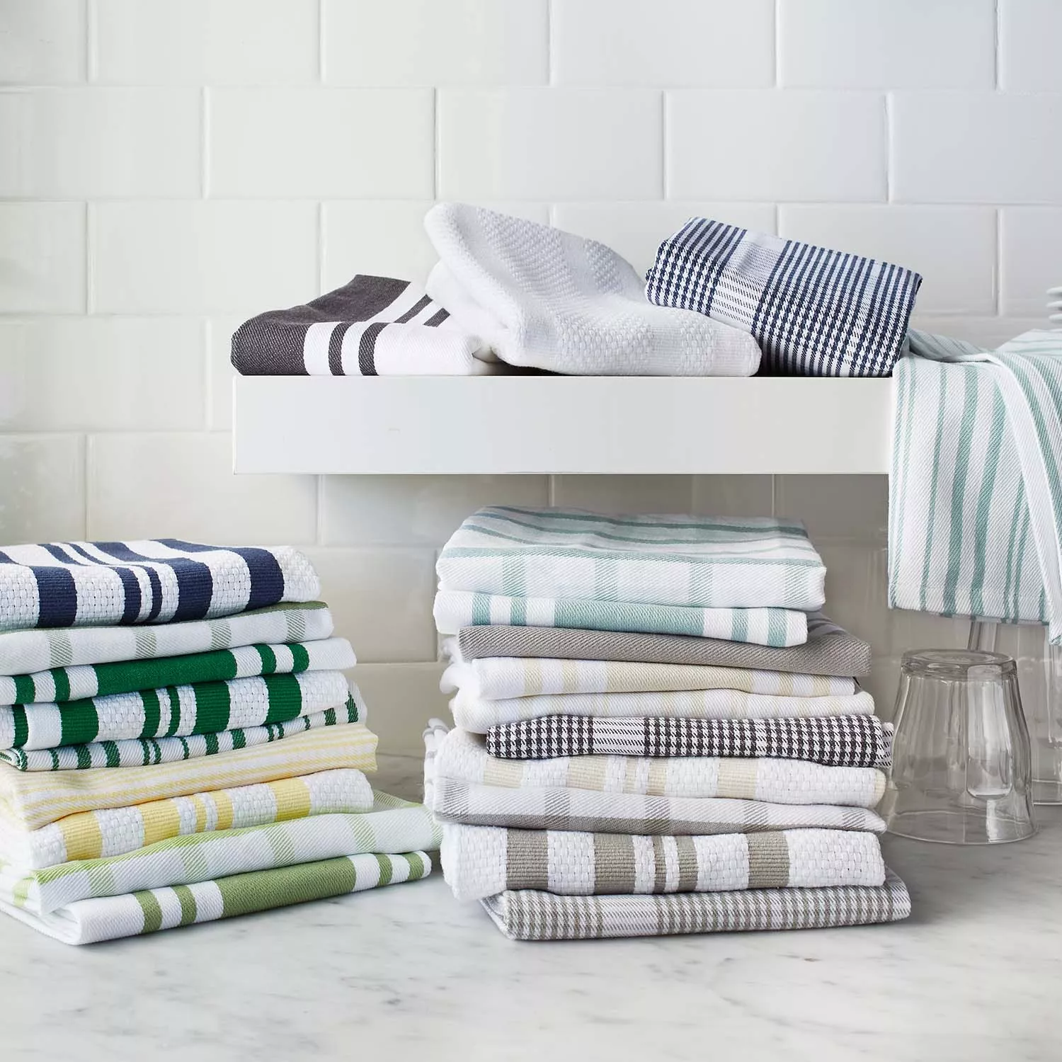 Sur La Table Striped Kitchen Towels, Set of 3