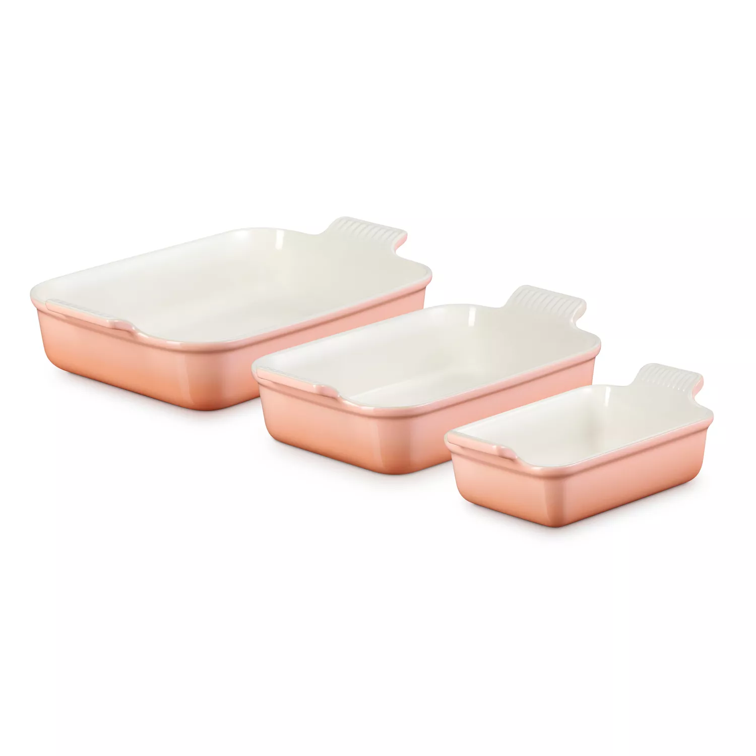 Le Creuset Heritage Stoneware Rectangular Bakers, Set of 3