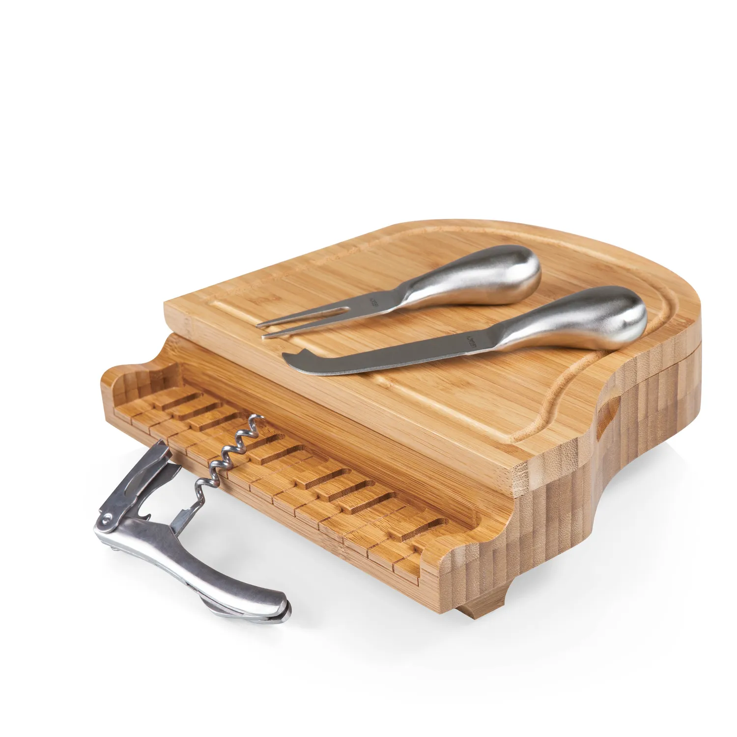 Picnic Time Piano Cheese Cutting Board & Tools Set