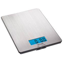 Taylor Stainless Steel Digital Kitchen Scale, 11 lb.
