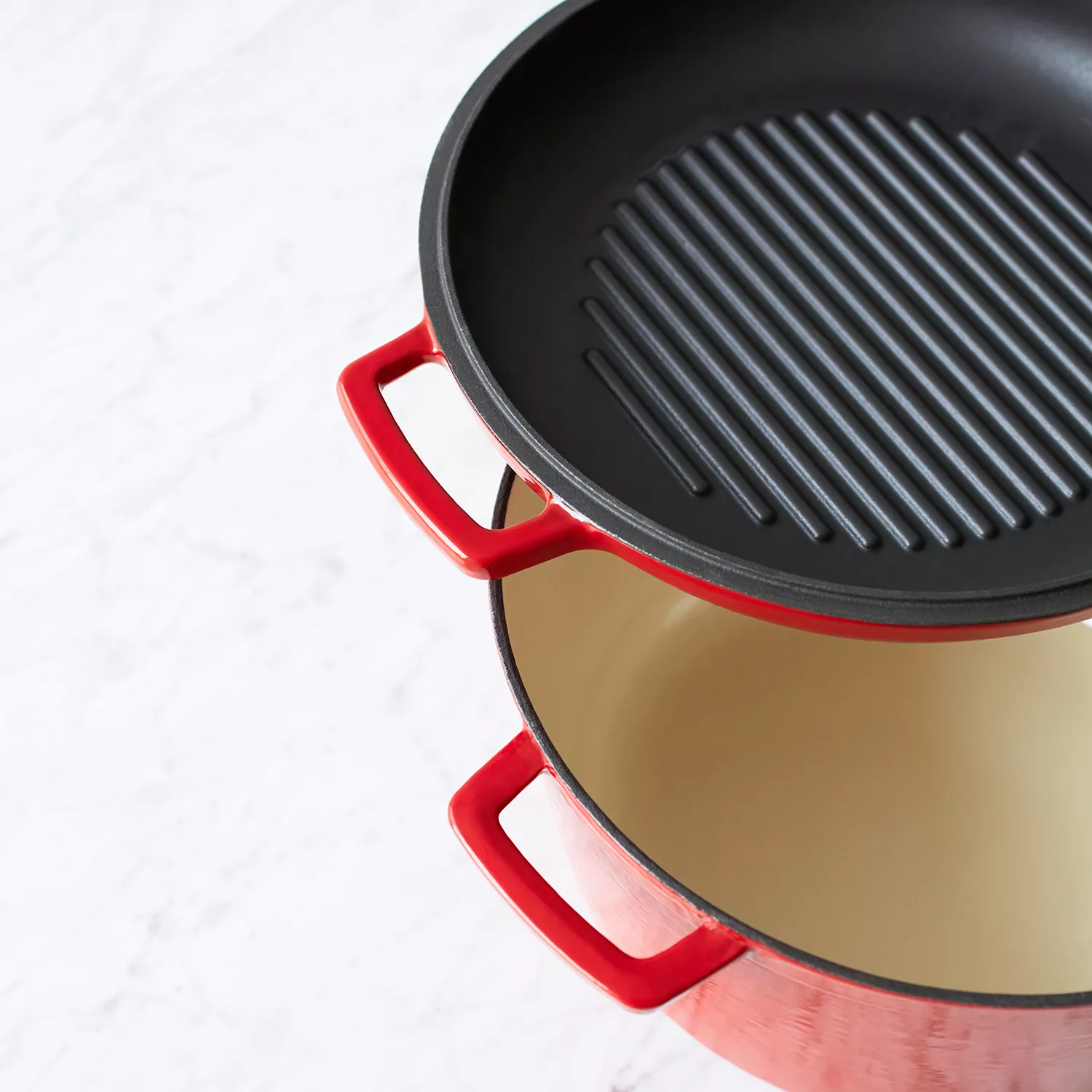 Cast Iron Casserole With Grill Pan Lid, 8 qt.