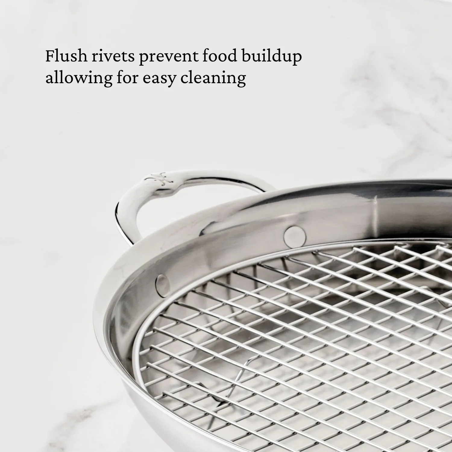 Hestan Provisions Stainless Steel Oval Roaster with Rack, 17.5"x14"