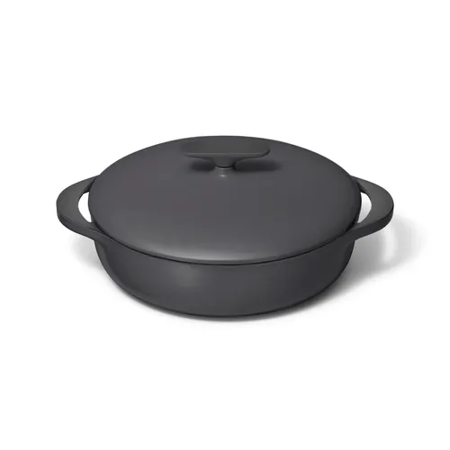 Caraway Enameled Cast Iron Braiser, 3.5qt.