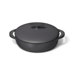 Caraway Enameled Cast Iron Braiser, 3.5qt.