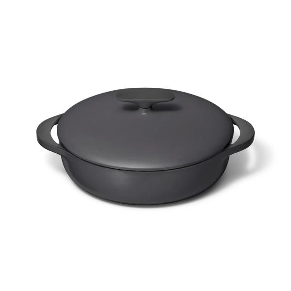 Caraway Enameled Cast Iron Braiser, 3.5qt.