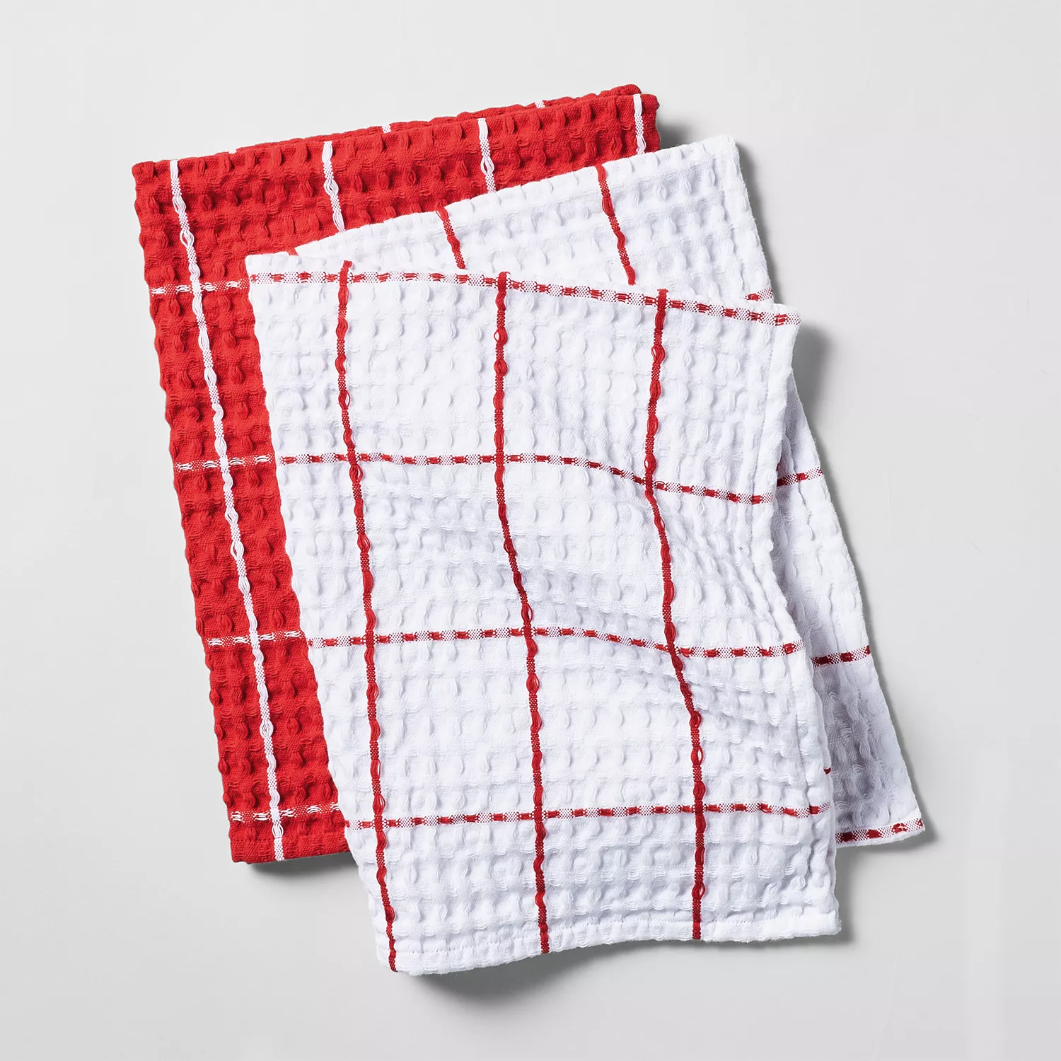 Sur La Table Washed Waffle Kitchen Towels, Set of 2