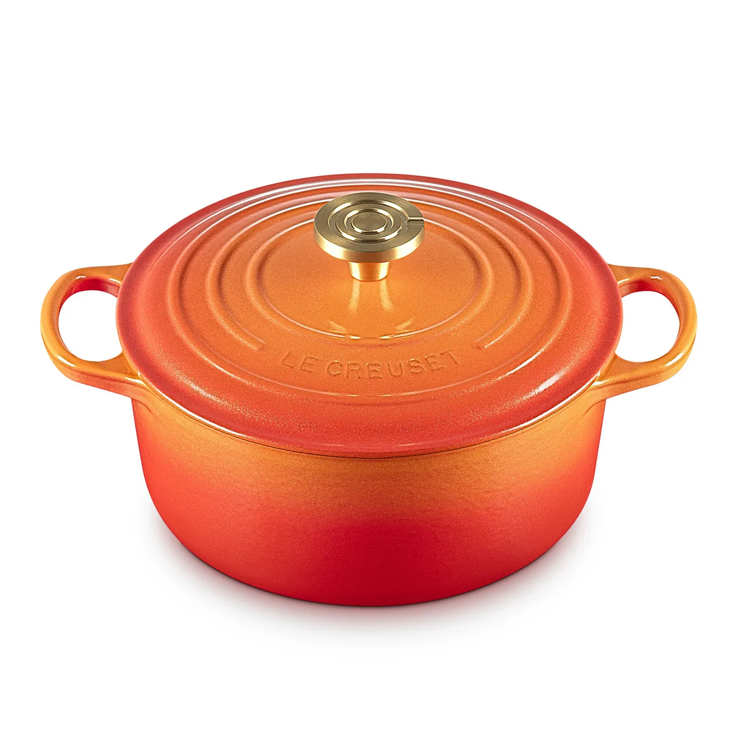 Le Creuset Signature Flamme Dorée Dutch Oven, 4.5 qt.