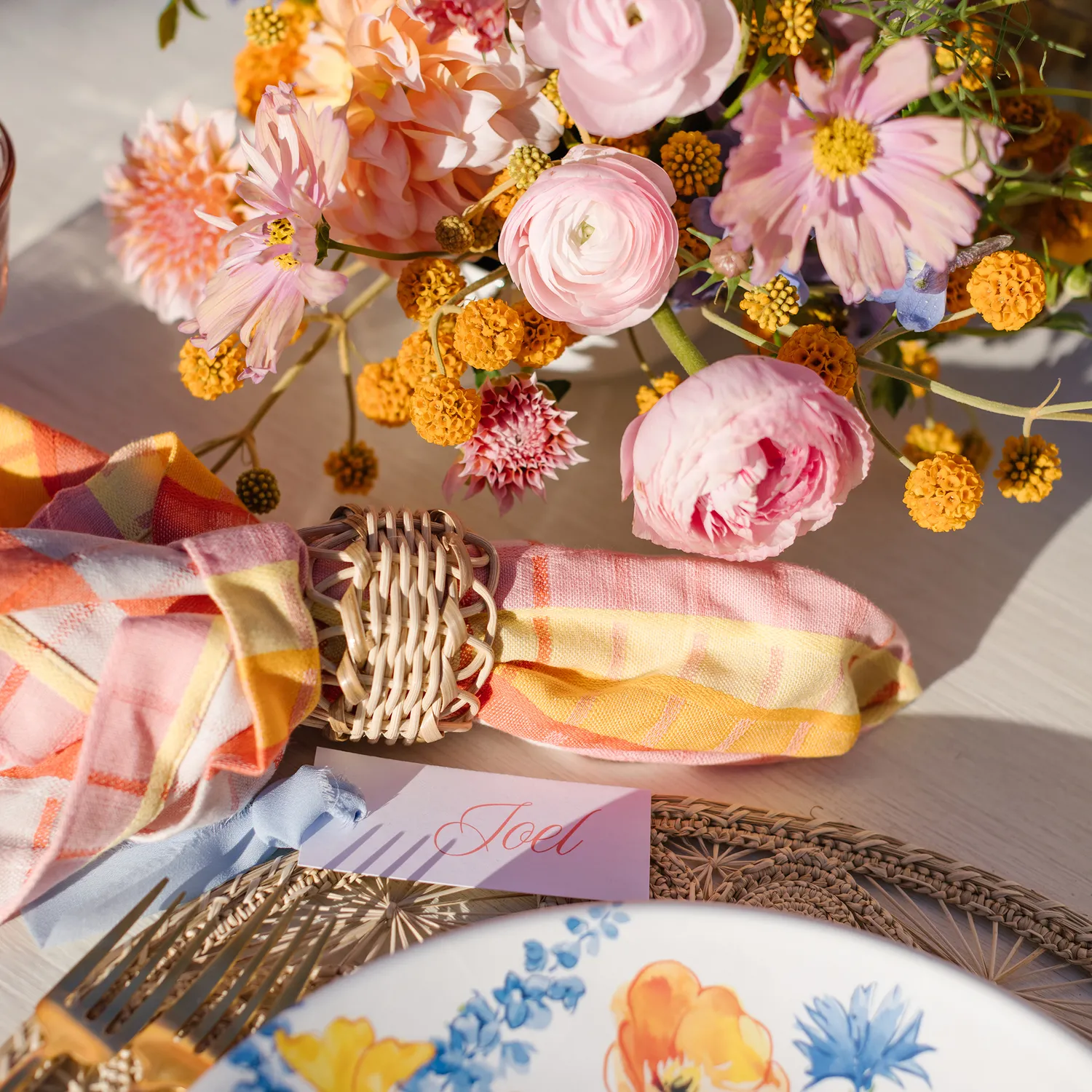 Sur La Table Woven Rattan Napkin Ring