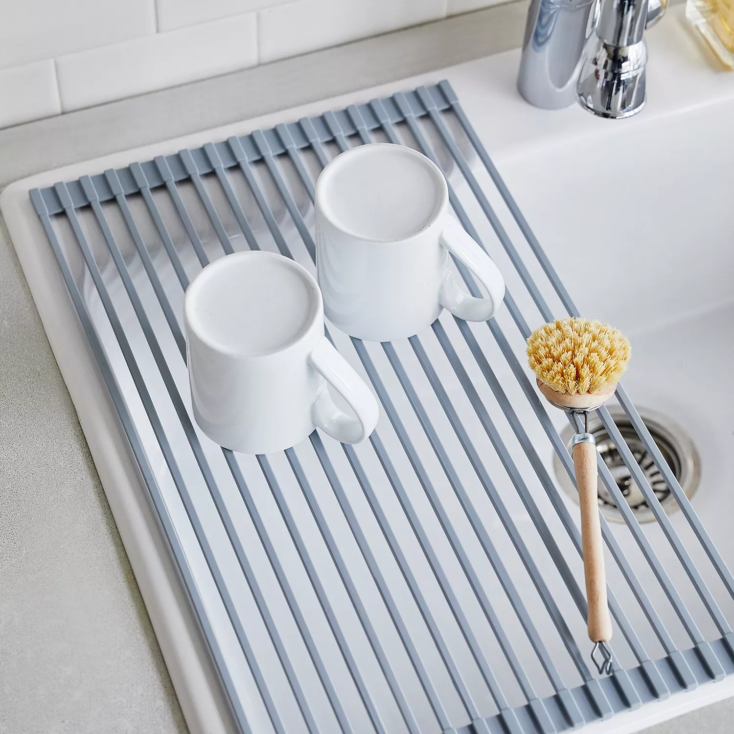 Roll-Up Dish Drying Rack-Over the sink – PJ KITCHEN ACCESSORIES