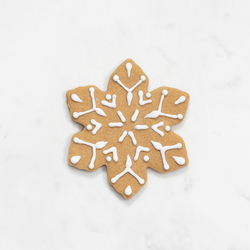 Copper-Plated Snowflake Cookie Cutter with Handle, 3.5&#34;