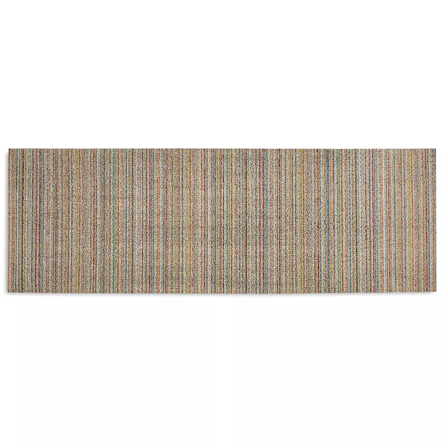Chilewich Skinny Stripe Shag Mat, Soft Multi