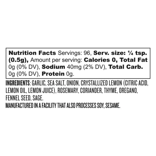 Sur La Table Mediterranean Citrus Seasoning Blend