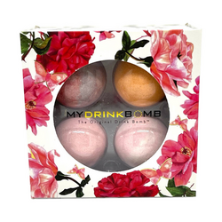 My Drink Bomb LLC Floral Cocktail Bombs, Set of 4