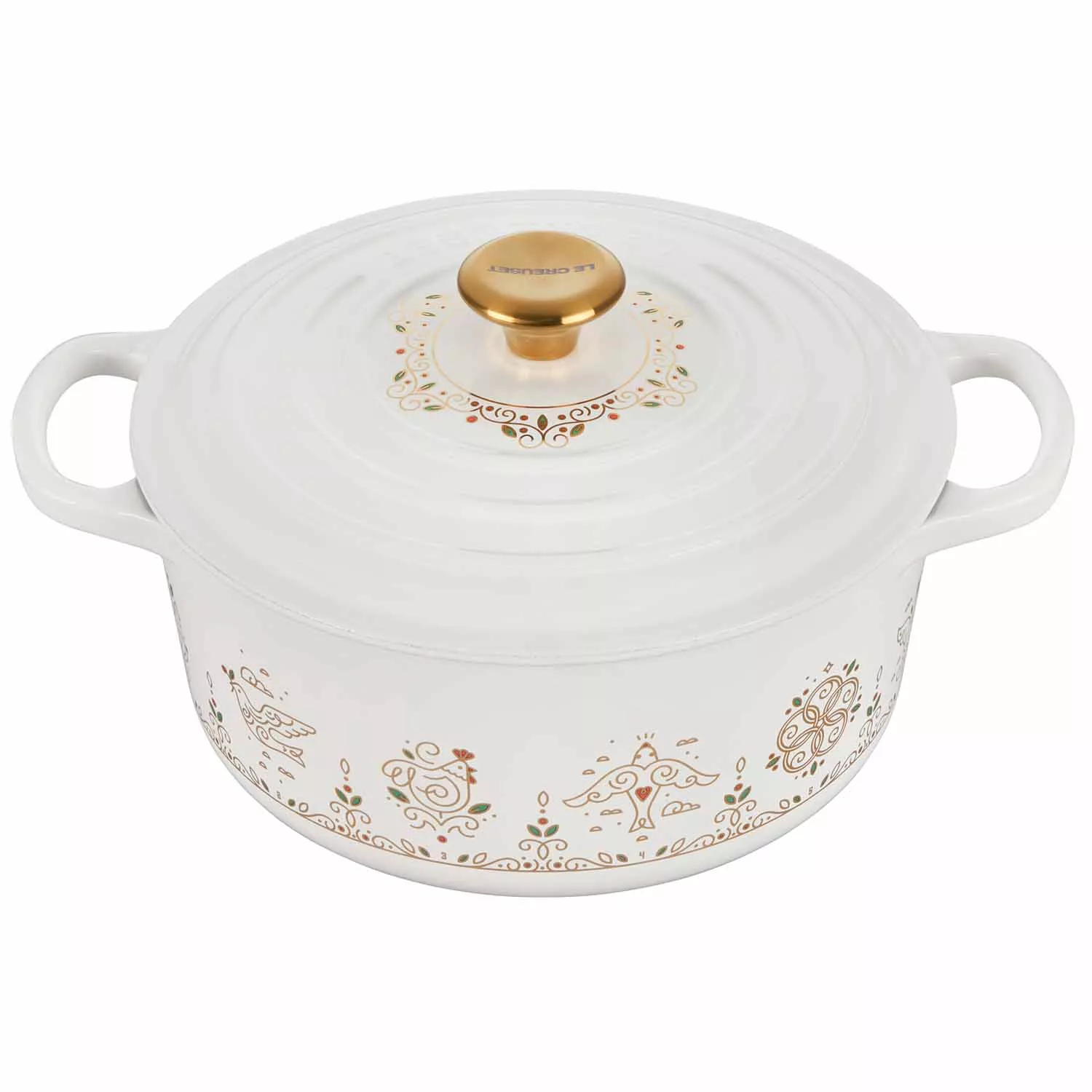 Le Creuset Signature Round 9-Qt. Round White Enameled Cast Iron Dutch Oven  with Lid + Reviews