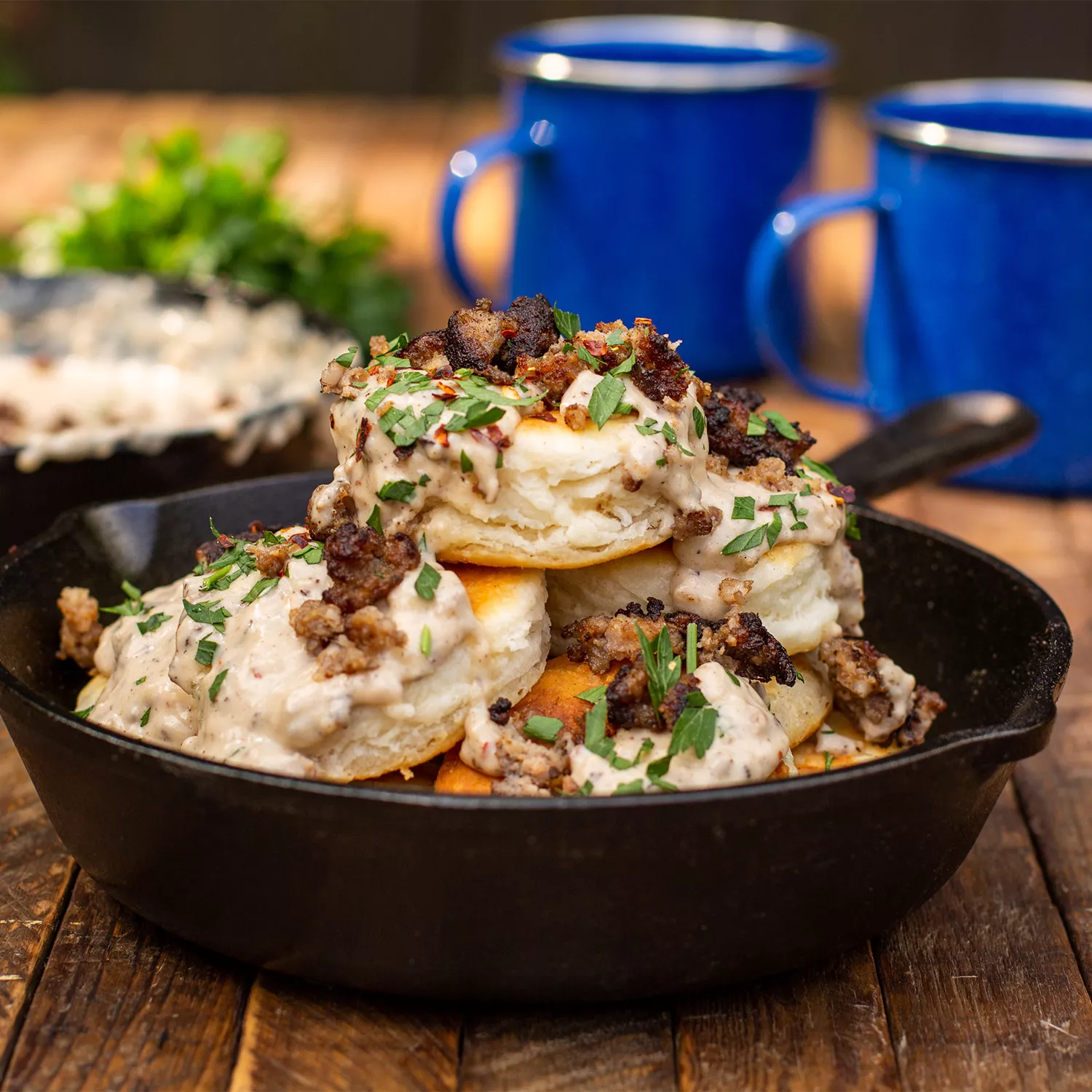 Lodge Wanderlust Seasoned Cast Iron Tent Skillet, 8" Sur La Table