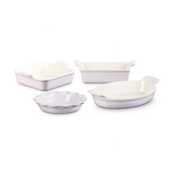 Le Creuset Stoneware 4-Piece Heritage Bakeware Set