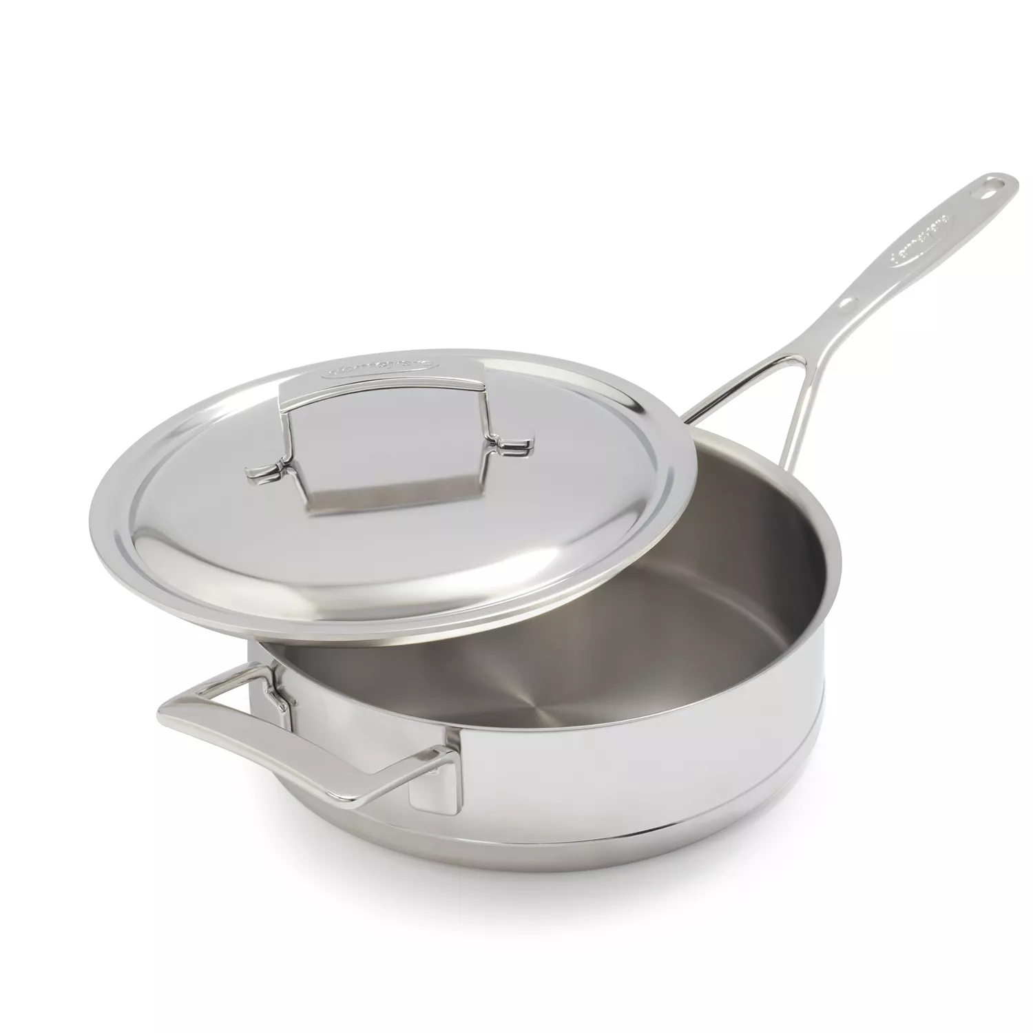 Demeyere Silver7 Stainless Steel Sauté Pan with Lid | Sur La Table