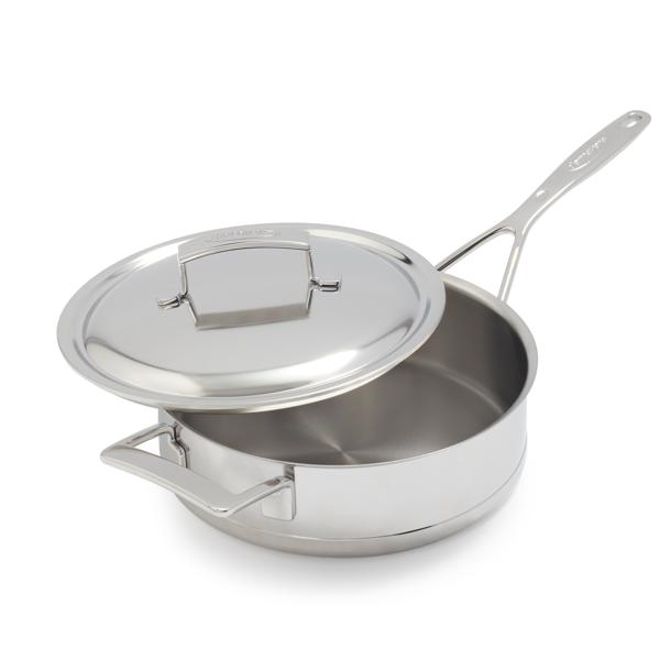 Demeyere Silver7 Stainless Steel Sauté Pan with Lid