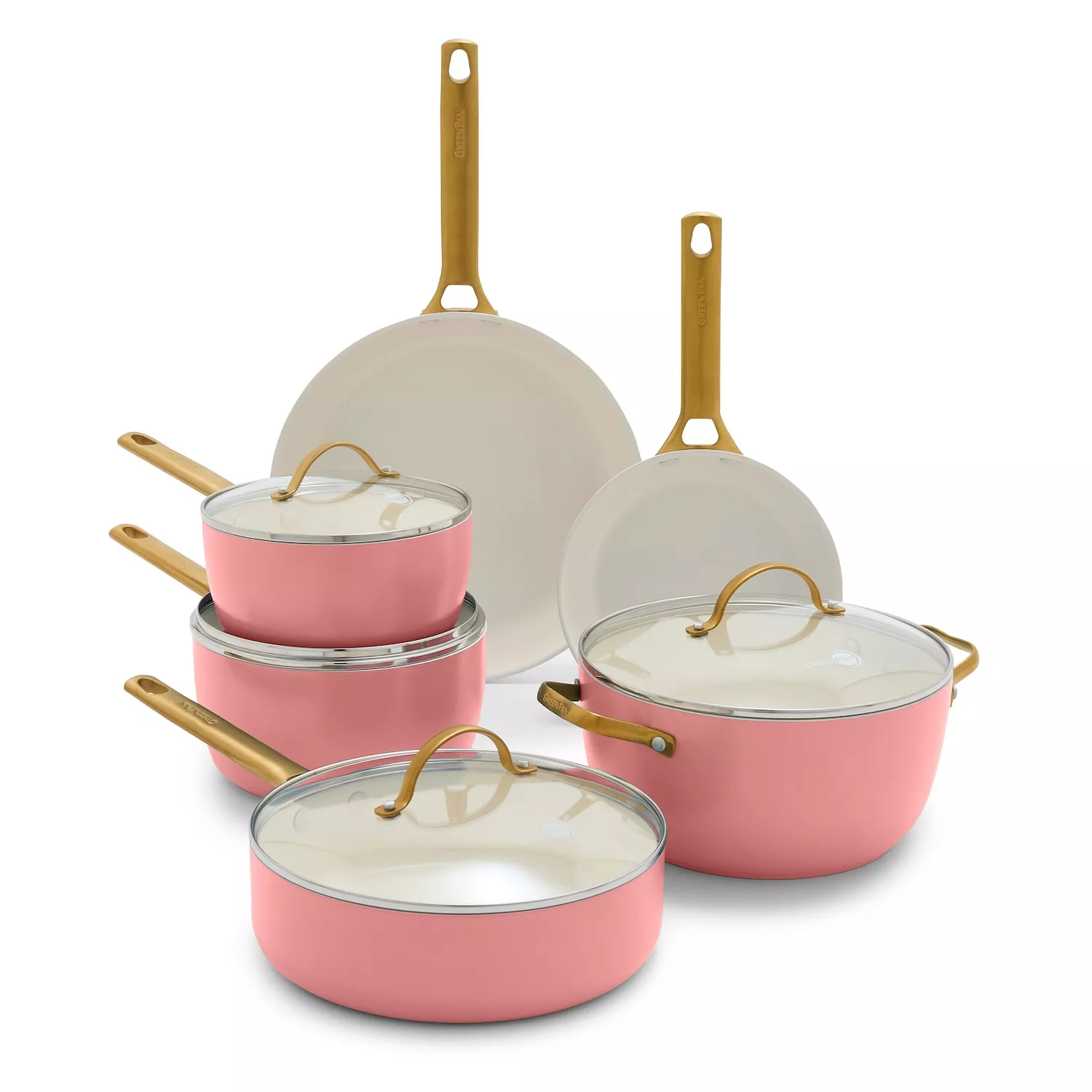 GreenPan Reserve 10-Piece Cookware Set (coral)