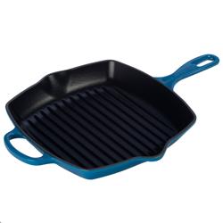Le Creuset Signature Square Grill, 10.25"
