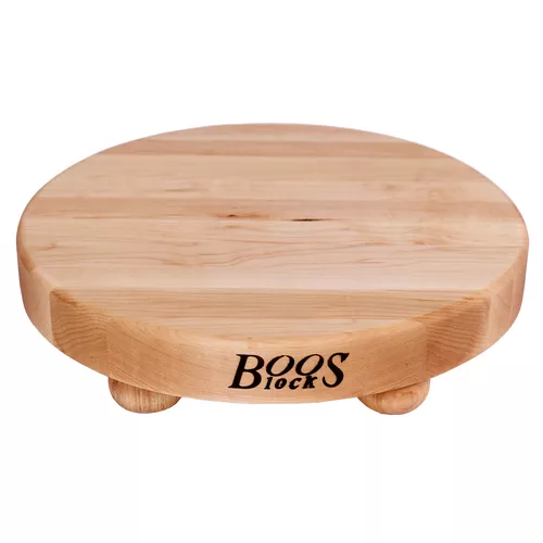 John Boos & Co. Maple Edge-Grain Cutting Board with Feet, 12&#34;