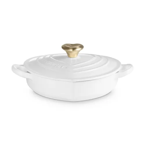 Le Creuset Shallow Heart Cocotte, 1.25 Qt.
