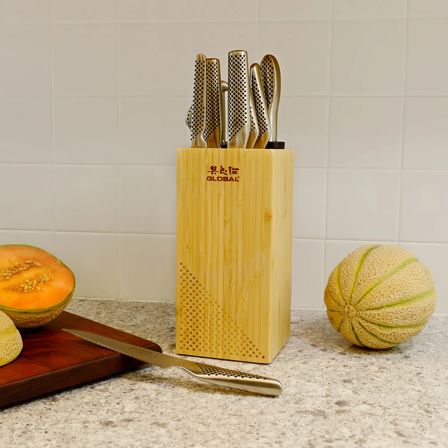 Global Toshi 9-Piece Knife Block Set
